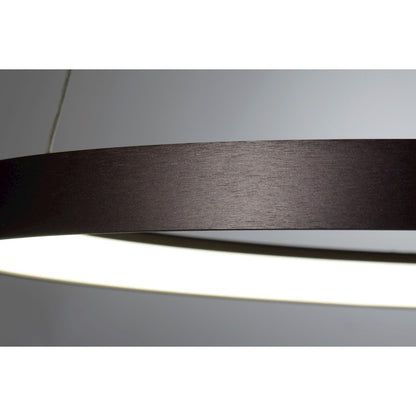 LED Pendant, Brushed Brown Gold