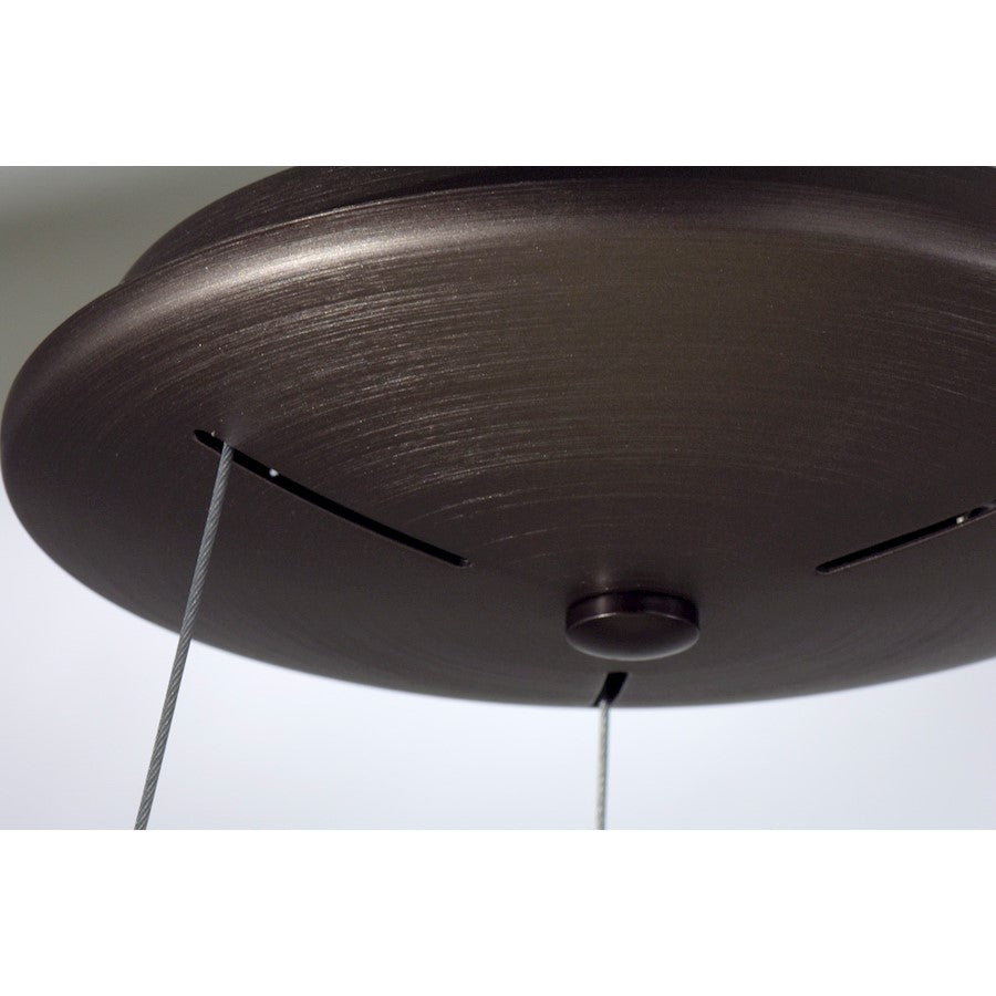 LED Pendant, Brushed Brown Gold