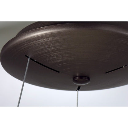 LED Pendant, Brushed Brown Gold