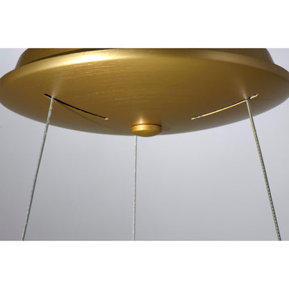 LED Pendant, Brushed Gold