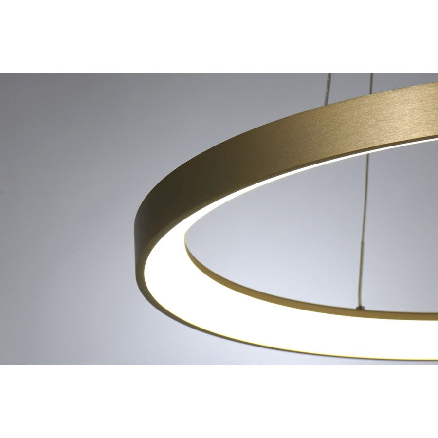 LED Pendant, Brushed Gold