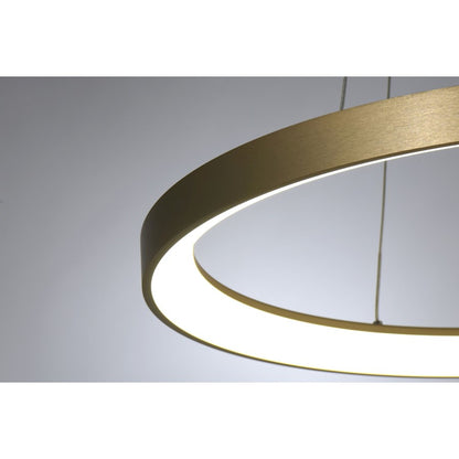 LED Pendant, Brushed Gold
