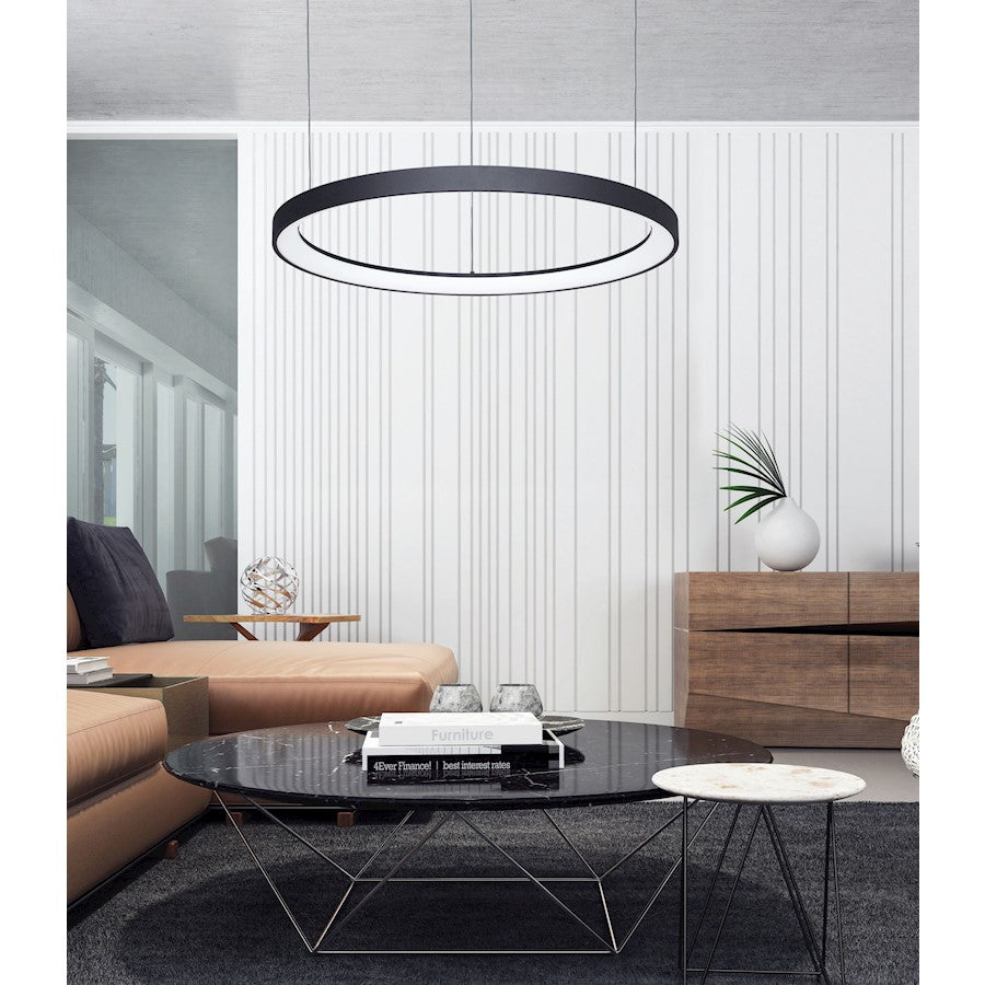 LED Pendant, Matte Black