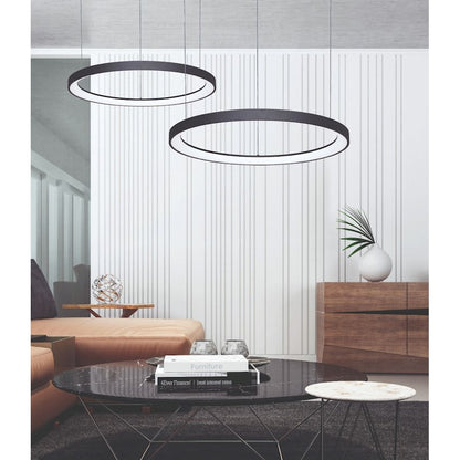 LED Pendant, Matte Black