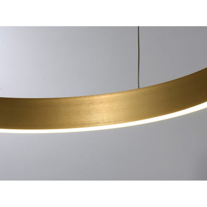 LED Pendant, 30W, Brushed Gold