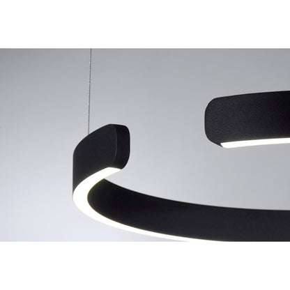 LED Pendant, 30W, Matte Black