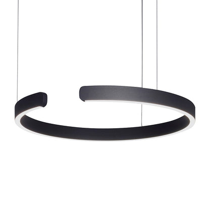 LED Pendant, 30W, Matte Black