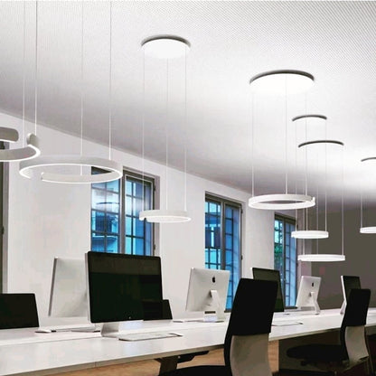 LED Pendant, 30W, Matte White