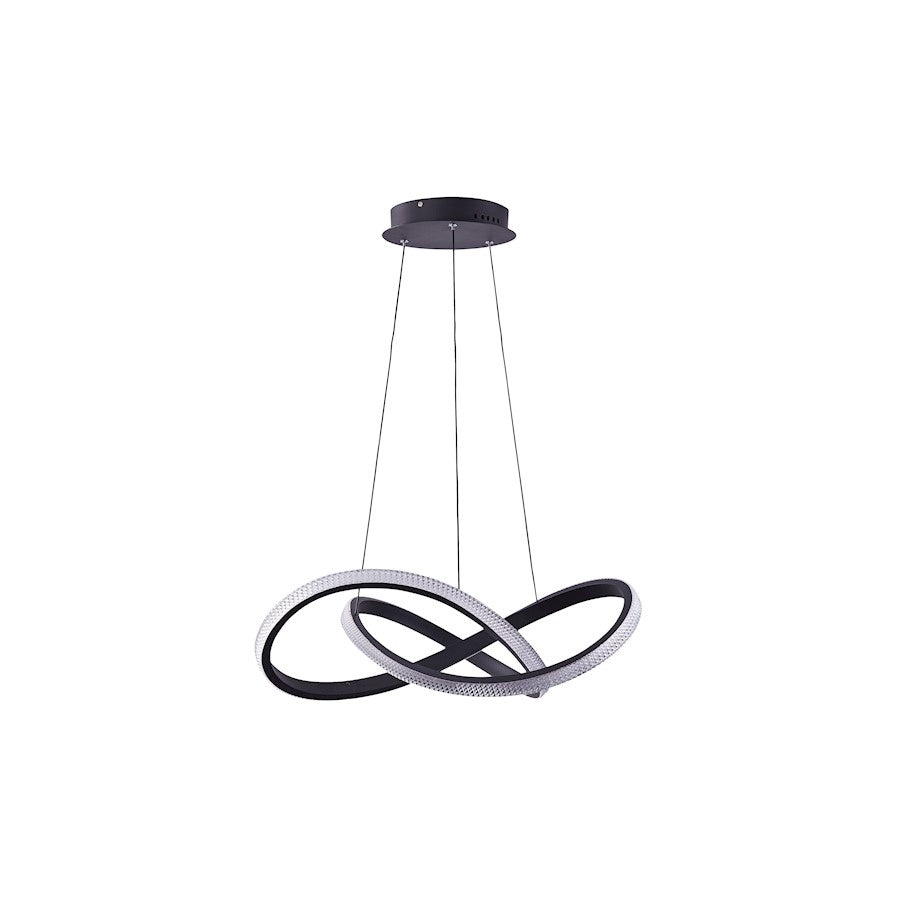 LED Pendant, Matte Black