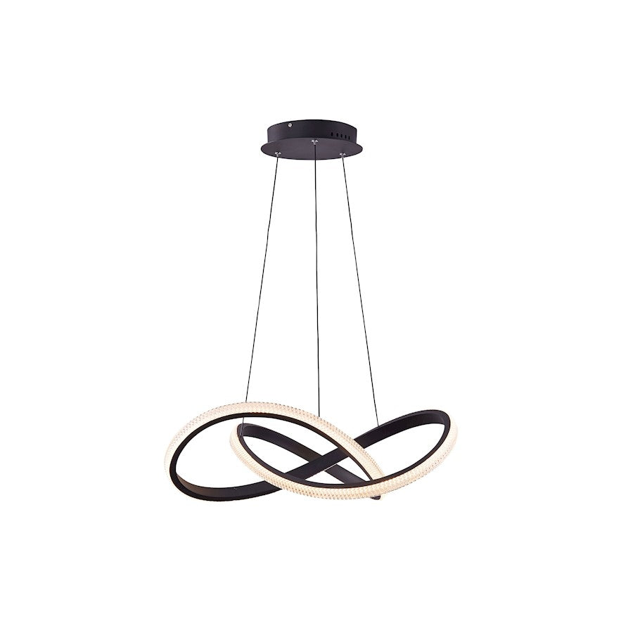 LED Pendant, Matte Black