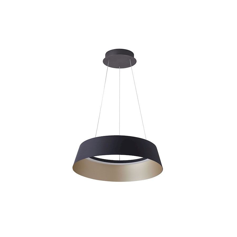 LED Pendant/50W, Black/Champagne