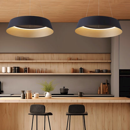 LED Pendant/50W, Black/Champagne