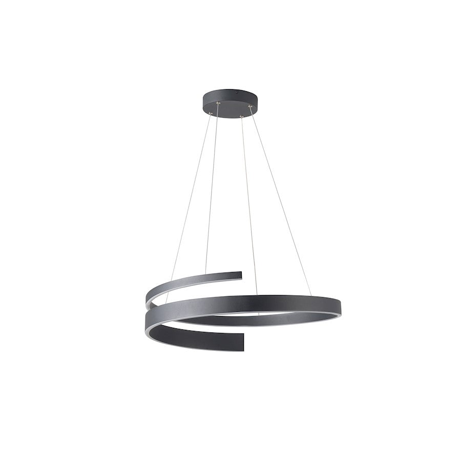 LED Pendant/48W, Matte Black