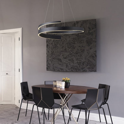 LED Pendant/48W, Matte Black