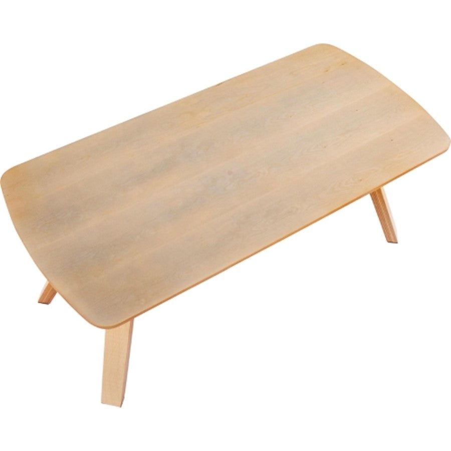 LumiSource Folia 42in Wood Bench | Mid-Century Natural Wood Frame | Entryway & Bedroom Seating | 42 x 20 x 16.5 in | Model BC-FOLIANA