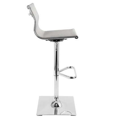 LumiSource Mirage Barstool | Silver Mesh and Chrome | Kitchen, Bar & Break Room Seating | 15.5 x 17 x 47 in H | Model BS-TW-MIRAGESV