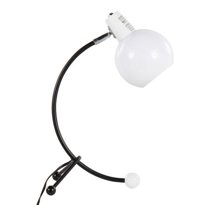 LumiSource Orb Eileen Task Lamp | Black Metal and White Plastic | Desk & Office Lighting | 9.75 x 12.5 x 17.5 in | Model LTB-EILEENBKW
