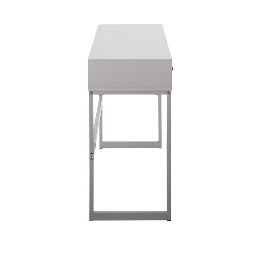 LumiSource Franklin Console Table | Grey Metal Frame with Grey Wood Top | Entryway & Living Room Accent | 44 x 16 x 32 in | Model TBC-FRANKLINGYGY