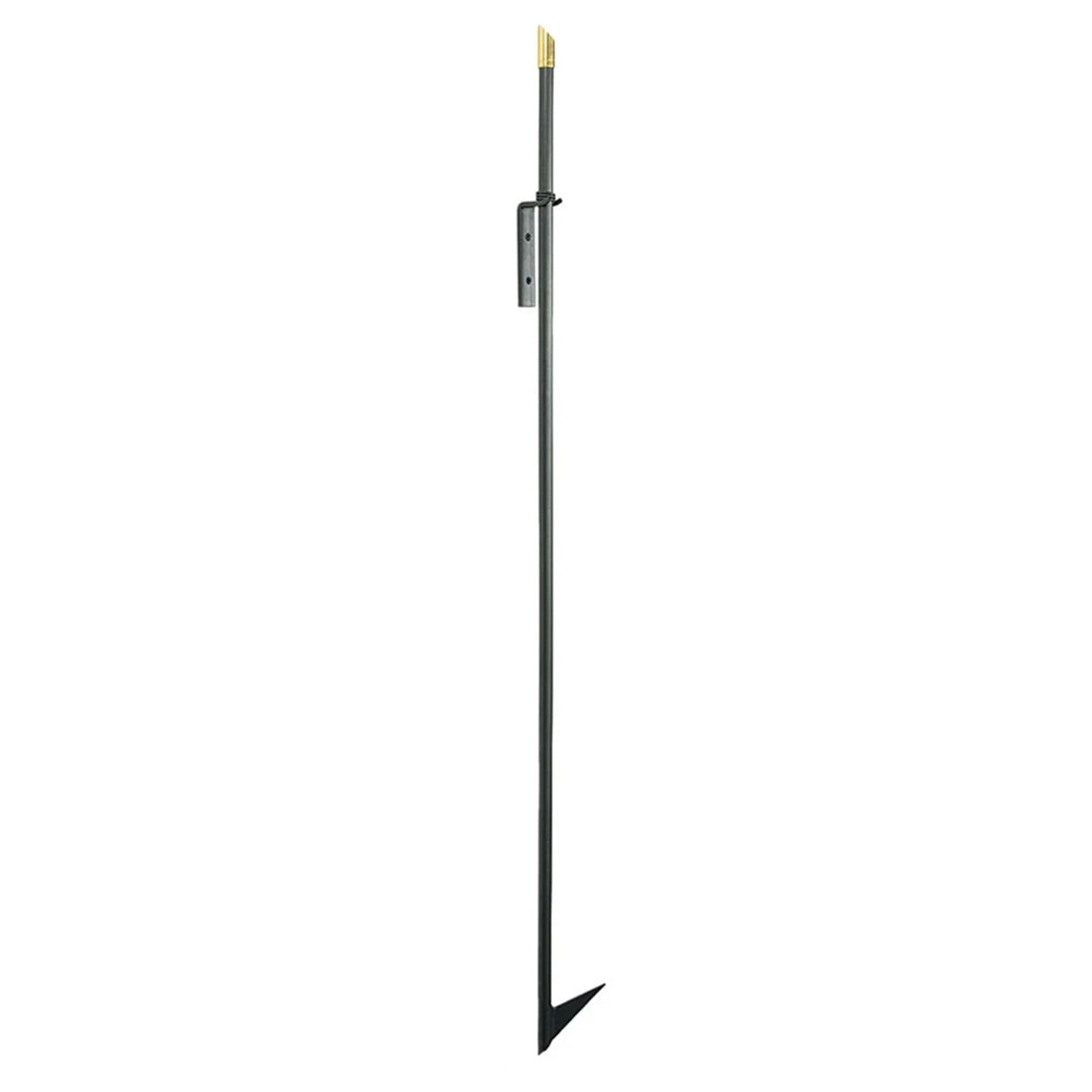 Minuteman International 49in Poker & Blow Poke | Black Wrought Iron with Brass Trim | Fireplace & Hearth Tool | 48in L | Model BP-01