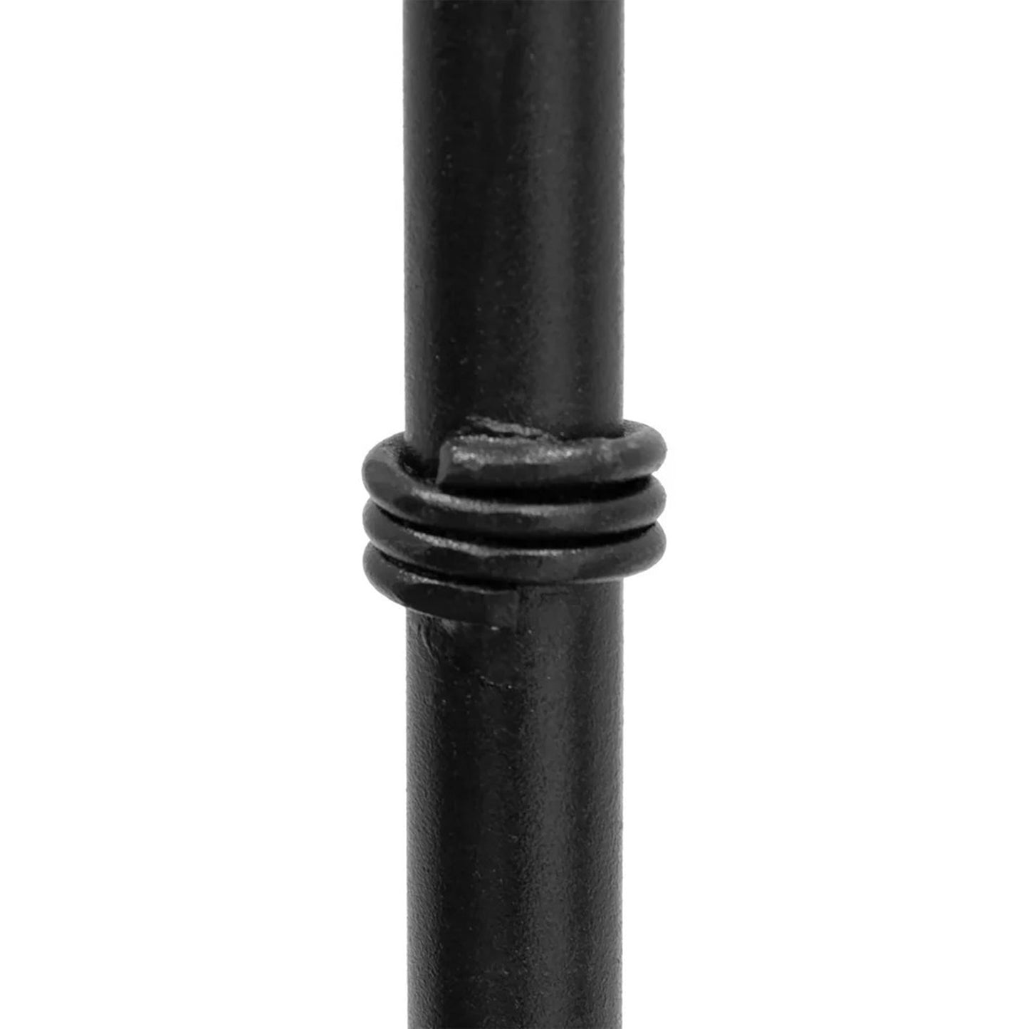 Minuteman International 49in Poker & Blow Poke | Black Wrought Iron with Brass Trim | Fireplace & Hearth Tool | 48in L | Model BP-01