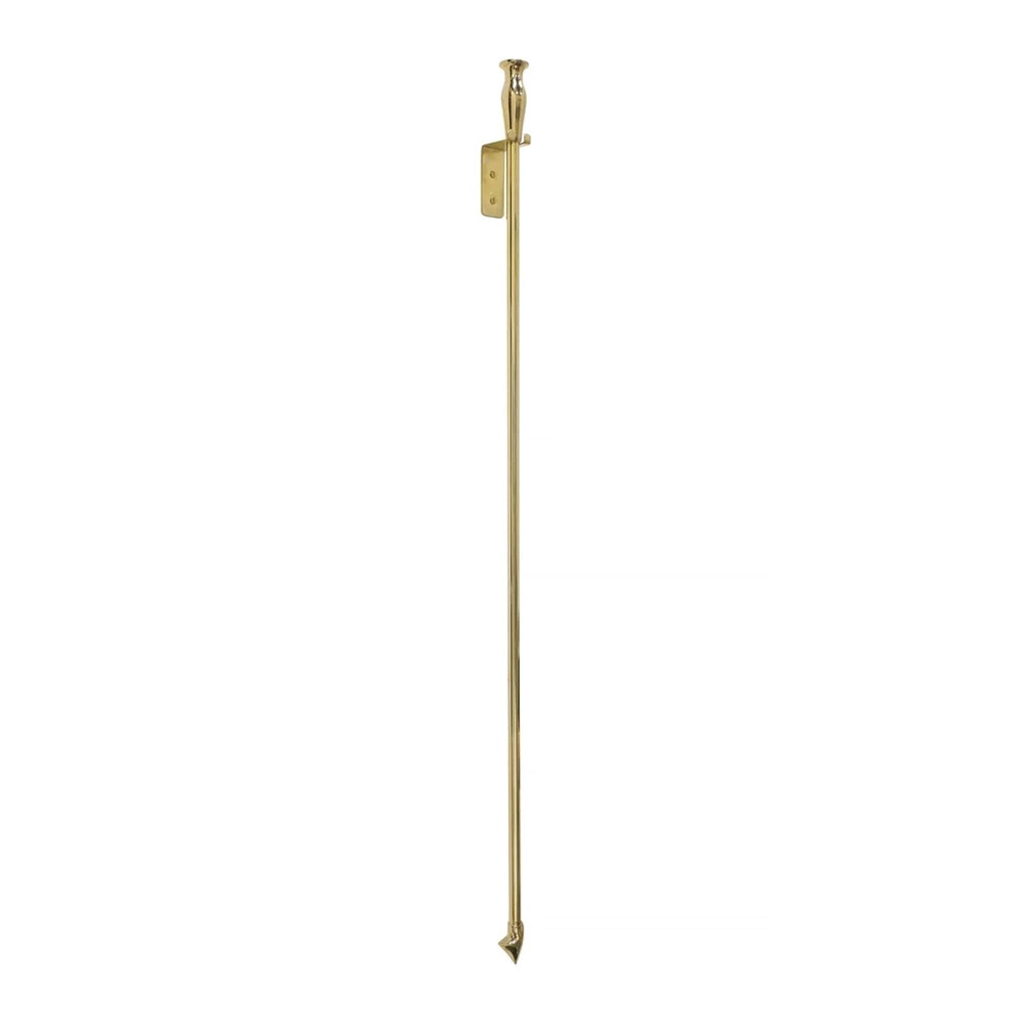 Minuteman International 47in Brass Poker & Blow Poke | Traditional Solid Brass Fireplace Tool | Living Room & Hearthside Accessory | Model BP-03