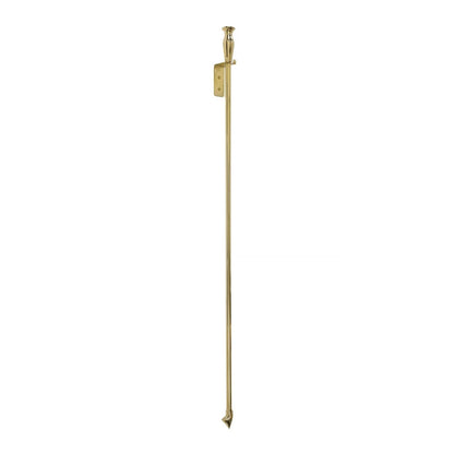 Minuteman International 47in Brass Poker & Blow Poke | Traditional Solid Brass Fireplace Tool | Living Room & Hearthside Accessory | Model BP-03