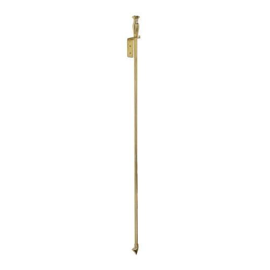 Minuteman International 47in Brass Poker & Blow Poke | Traditional Solid Brass Fireplace Tool | Living Room & Hearthside Accessory | Model BP-03