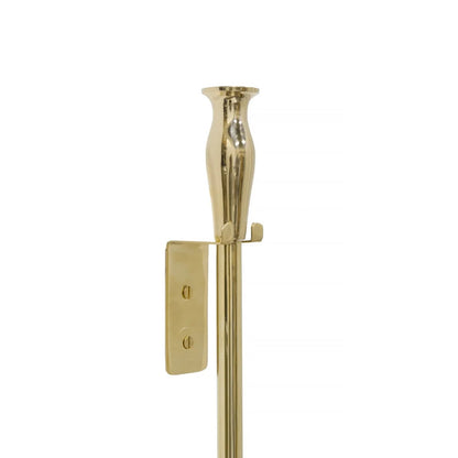 Minuteman International 47in Brass Poker & Blow Poke | Traditional Solid Brass Fireplace Tool | Living Room & Hearthside Accessory | Model BP-03