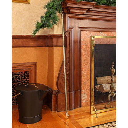 Minuteman International 47in Brass Poker & Blow Poke | Traditional Solid Brass Fireplace Tool | Living Room & Hearthside Accessory | Model BP-03