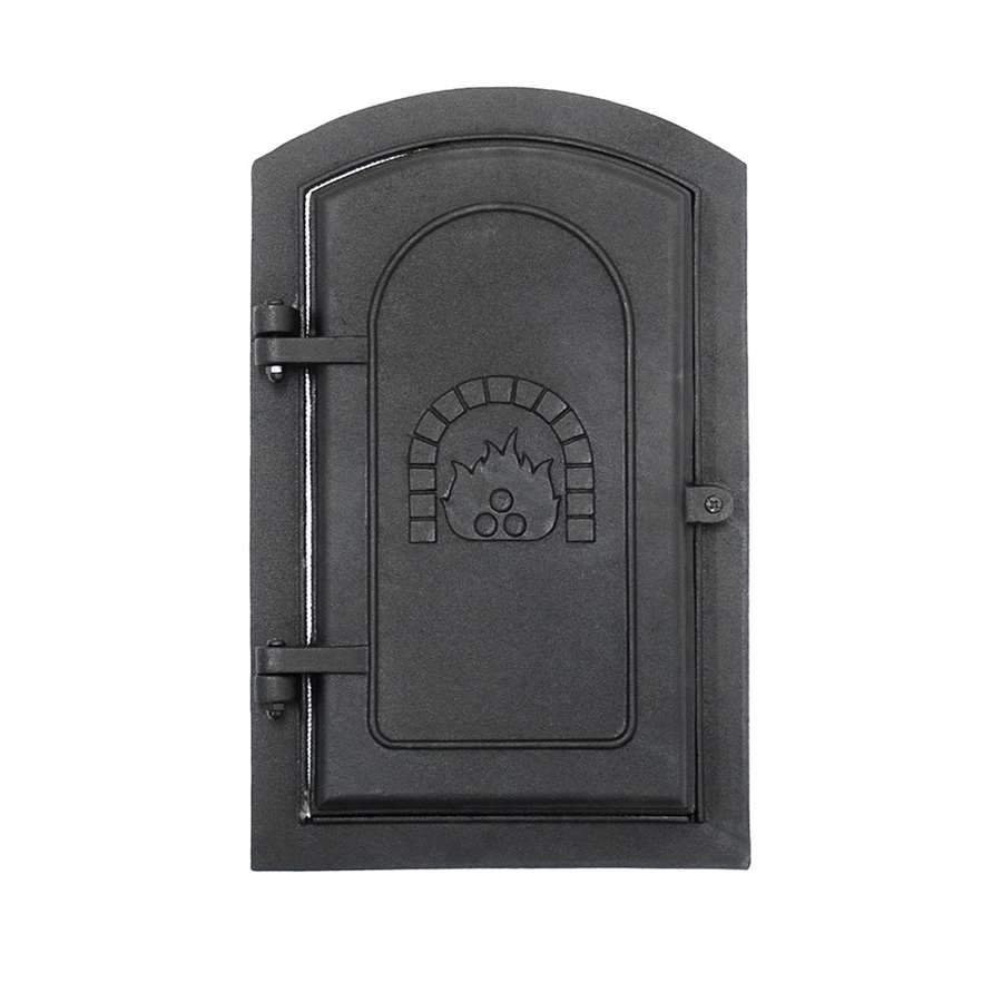 Minuteman International CDR-12 8x12in Cast Iron Clean-Out Door | Matte Black Hinged Access Door | Basement & Utility Room Wall Access | Model CDR-12