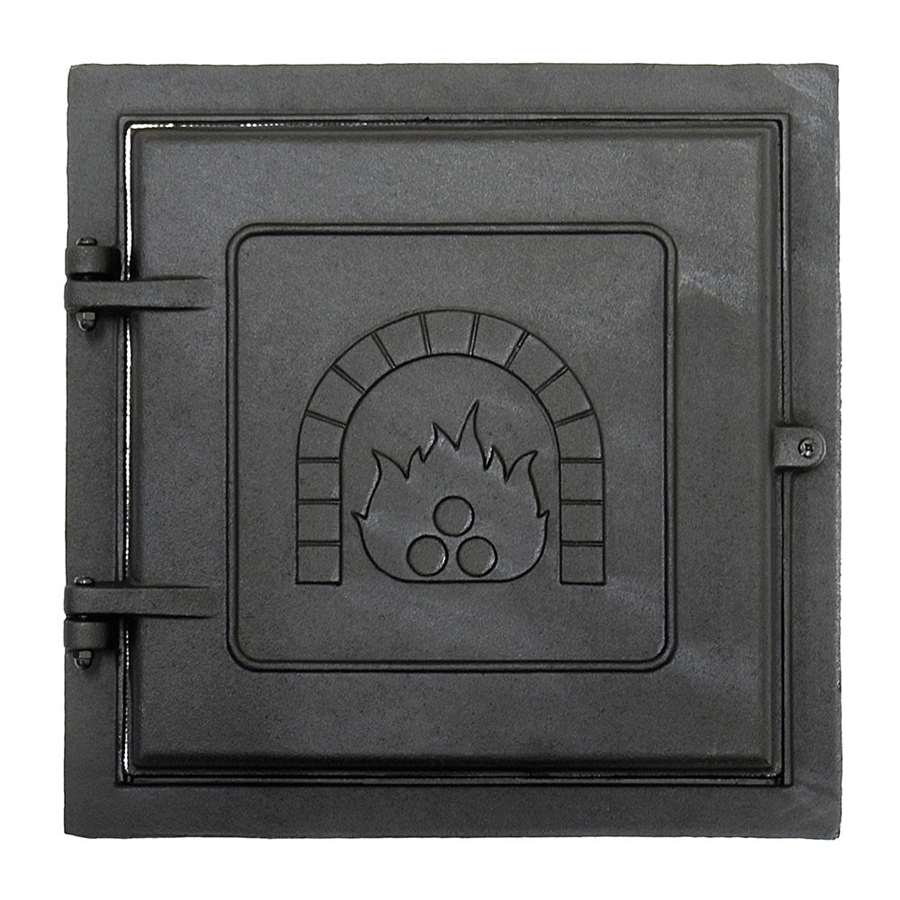 Minuteman International CDR-212 12x12 Cast Iron Clean-Out Door | Matte Black Hinged Single-Bolt Closure | Fireplace & Chimney Access | Model CDR-212