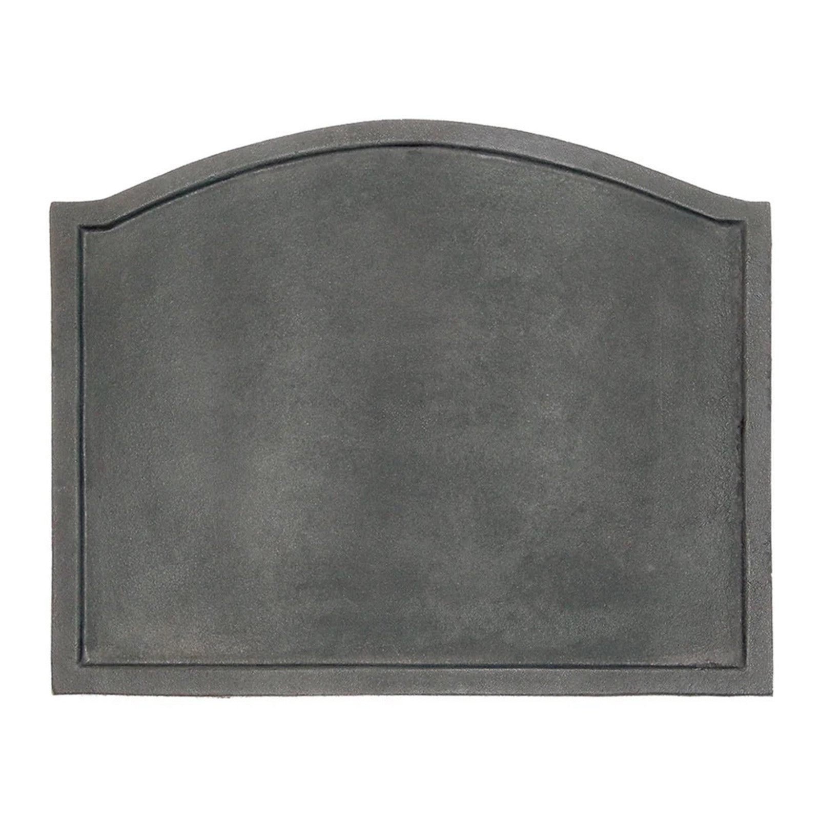 Minuteman International Large Plain Design Fire Back | Cast Iron Matte Black | Fireplace Heat Reflector & Decor | Model CFB-09