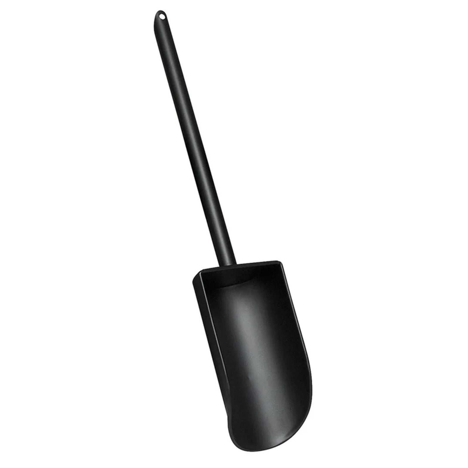Minuteman International Coal/Pellet Scoop | Black Powder-Coated Iron | Fireplace & Stove Ash Removal | 4 x 4 x 20 in | Model CS-02