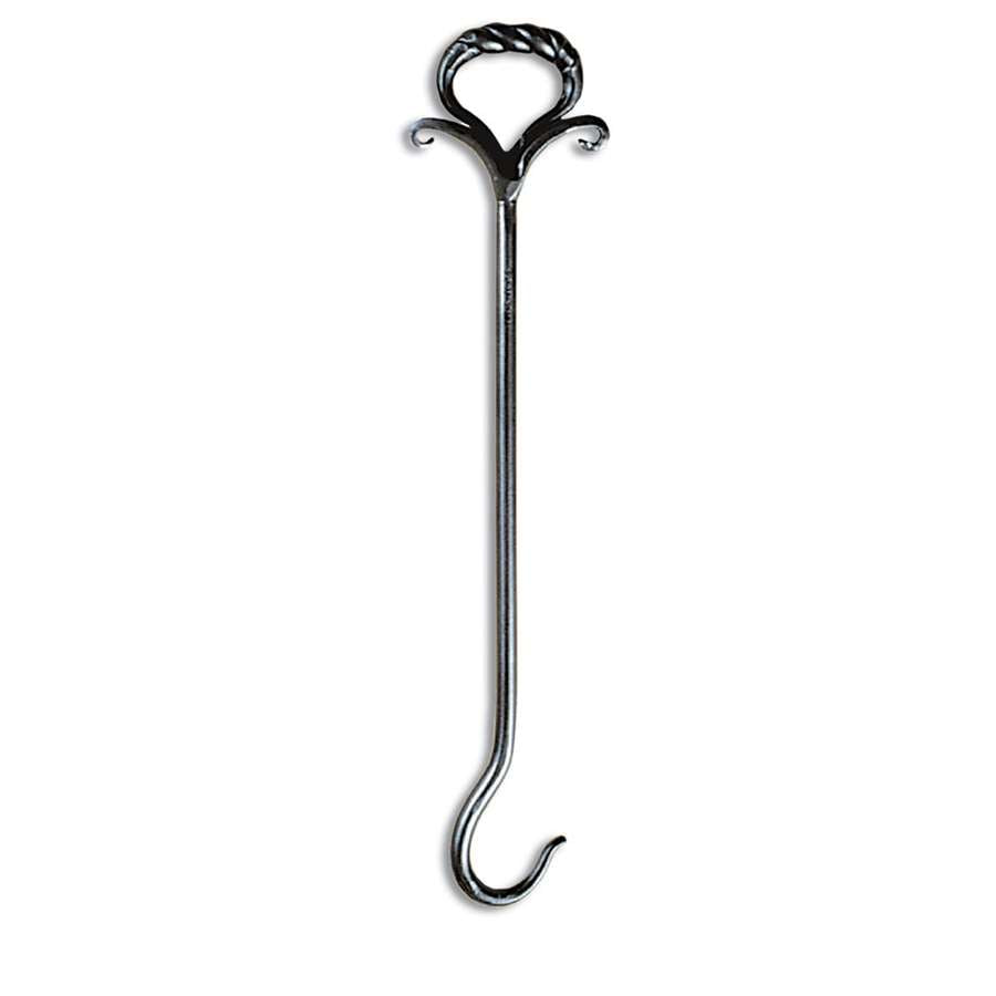 Minuteman International Wrought Iron Damper Pull | Graphite Powder Coat Finish | Woodstove & Fireplace Accessory | 15 in H | Model DMP-04