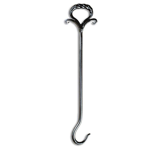 Minuteman International Wrought Iron Damper Pull | Graphite Powder Coat Finish | Woodstove & Fireplace Accessory | 15 in H | Model DMP-04