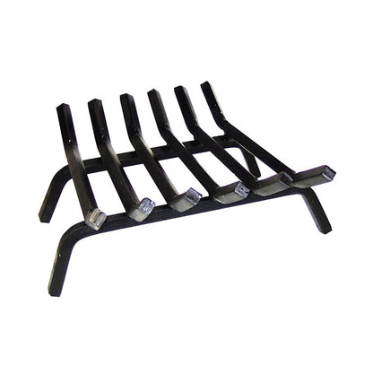 ACHLA Minuteman 18in Tapered Fireplace Grate | Wrought Iron Hearth Log Holder | Living Room & Fireplace | 27 x 2 x 10 in | Model FG6-18
