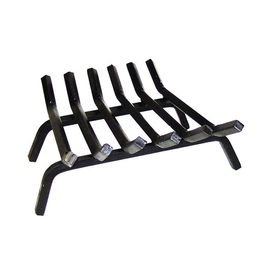 ACHLA Minuteman 18in Tapered Fireplace Grate | Wrought Iron Hearth Log Holder | Living Room & Fireplace | 27 x 2 x 10 in | Model FG6-18