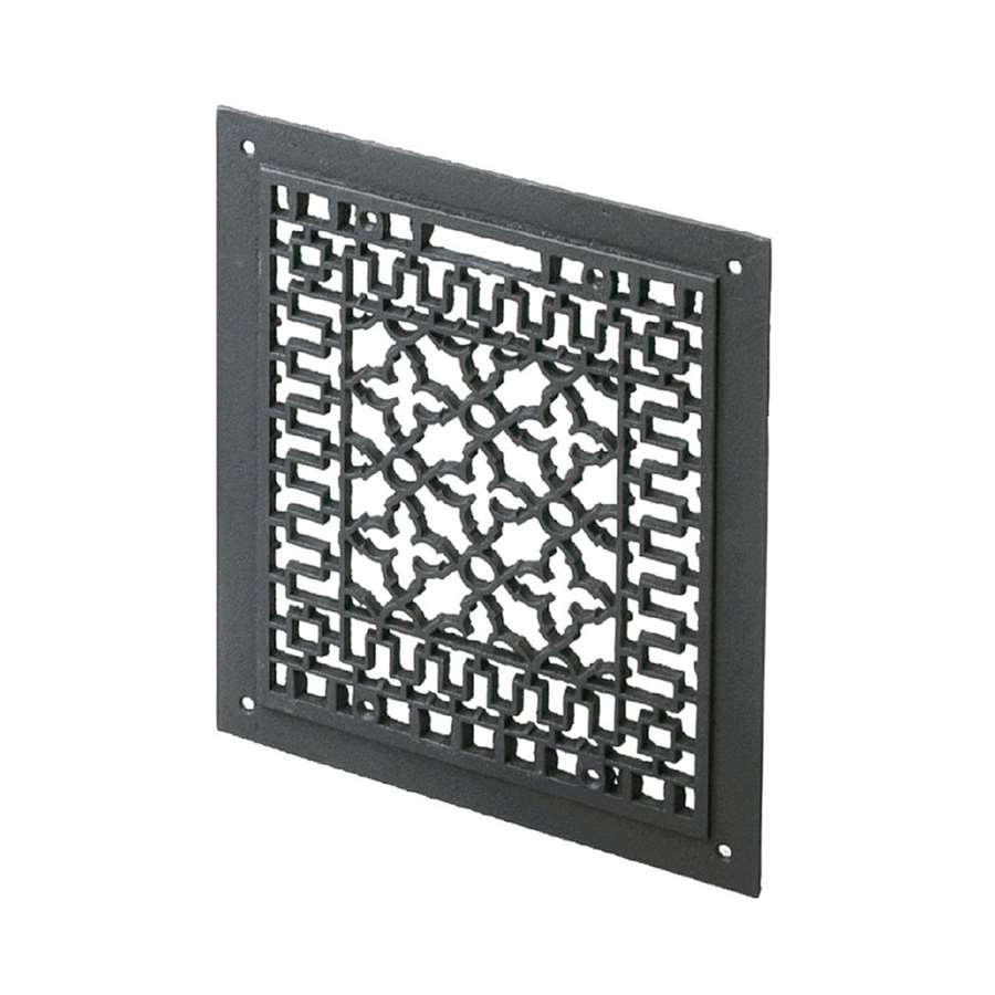 Minuteman International Cast Iron Fireplace Grille 12x14 in | Traditional Black Cast Iron | Heat Circulation & Room-to-Room Airflow | Model JG-14