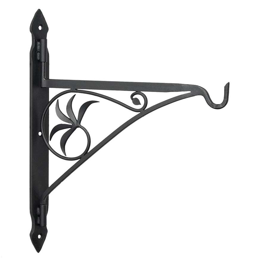 Minuteman International MC-18 18in Swivel Arm Fireplace Crane | Wrought Iron Black Powder Coated | Hearth Cooking & Hanging Pot Rack | Model MC-18