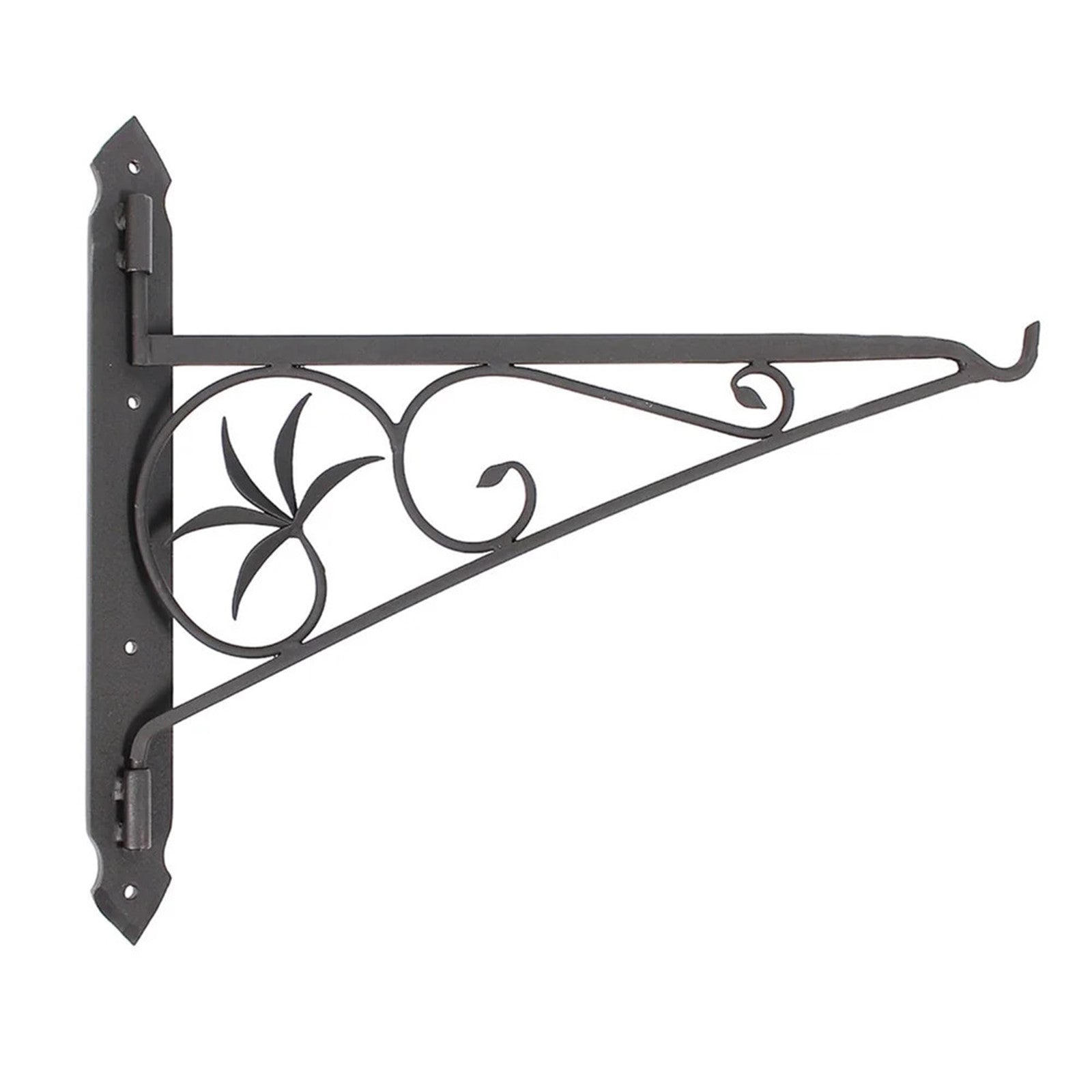 Minuteman International MC-24 24in Swivel Arm Fireplace Crane | Wrought Iron Black Powder Coated | Hearth Cooking & Kettle Hanger | Model MC-24