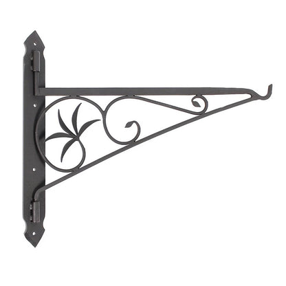 Minuteman International MC-24 24in Swivel Arm Fireplace Crane | Wrought Iron Black Powder Coated | Hearth Cooking & Kettle Hanger | Model MC-24