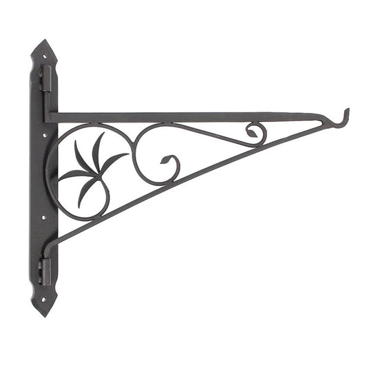 Minuteman International MC-24 24in Swivel Arm Fireplace Crane | Wrought Iron Black Powder Coated | Hearth Cooking & Kettle Hanger | Model MC-24