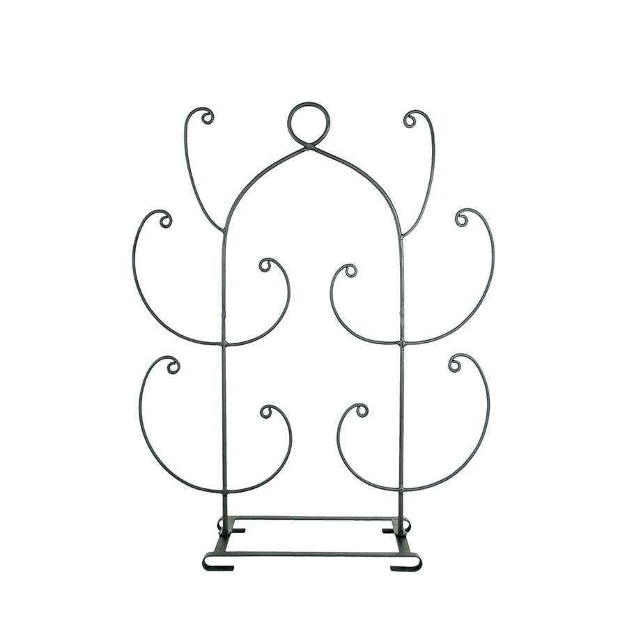 Minuteman International Mitten Tree 10-Arm | Wrought Iron Graphite Powder Coating | Entryway & Mudroom Drying Rack | 23.5 x 8 x 30 in | Model MT-01