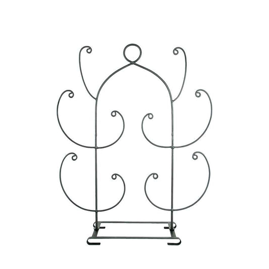 Minuteman International Mitten Tree 10-Arm | Wrought Iron Graphite Powder Coating | Entryway & Mudroom Drying Rack | 23.5 x 8 x 30 in | Model MT-01