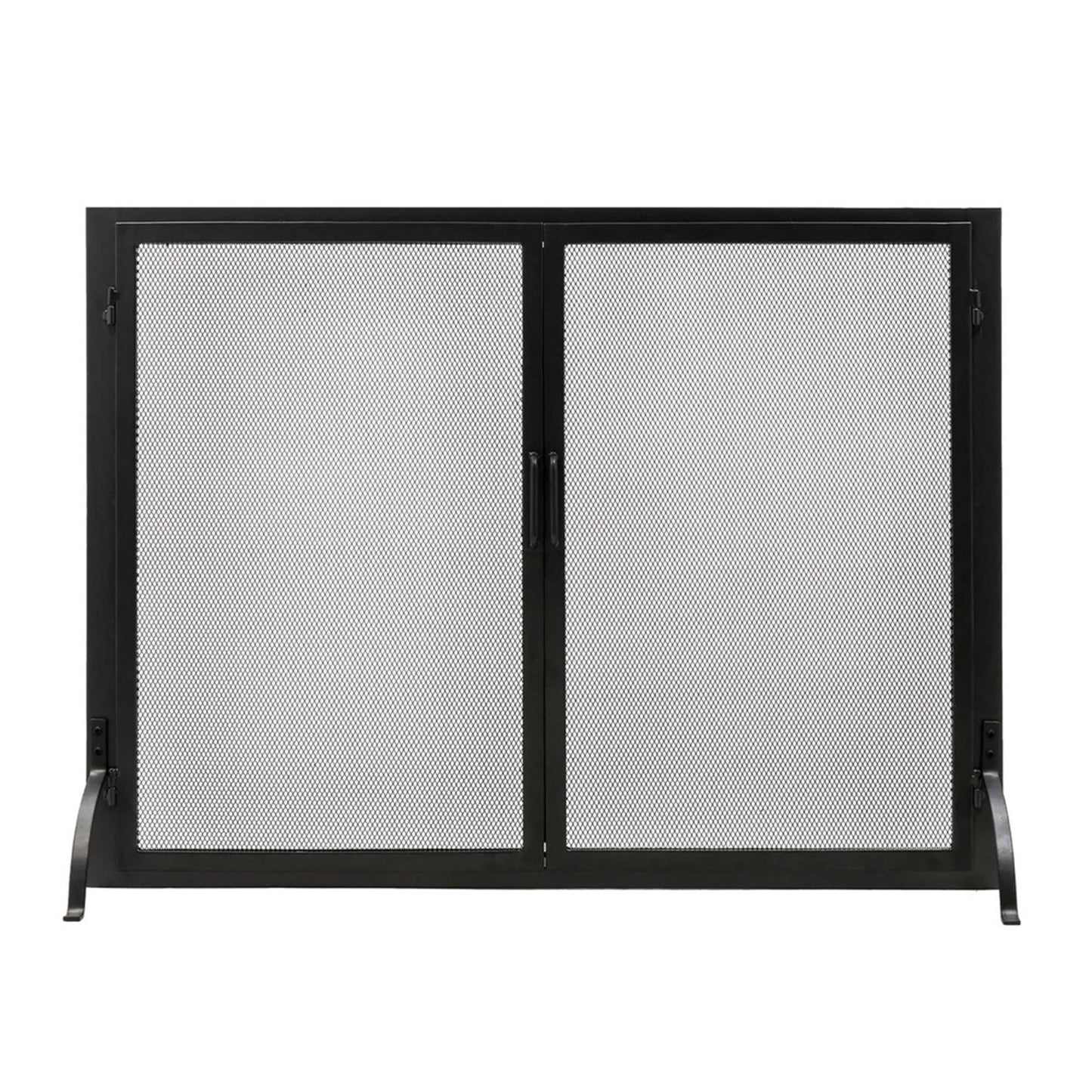Minuteman International Classic Fireplace Screen with Doors 44in | Graphite Wrought Iron | Living Room & Covered Patio | 44 x 5 x 33 in | Model S-63L