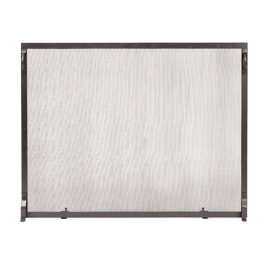 Minuteman International Colonial 38 x 30 in Fireplace Screen | Graphite Wrought Iron Flat Screen | Indoor & Outdoor Hearth Safety | Model SS-3830