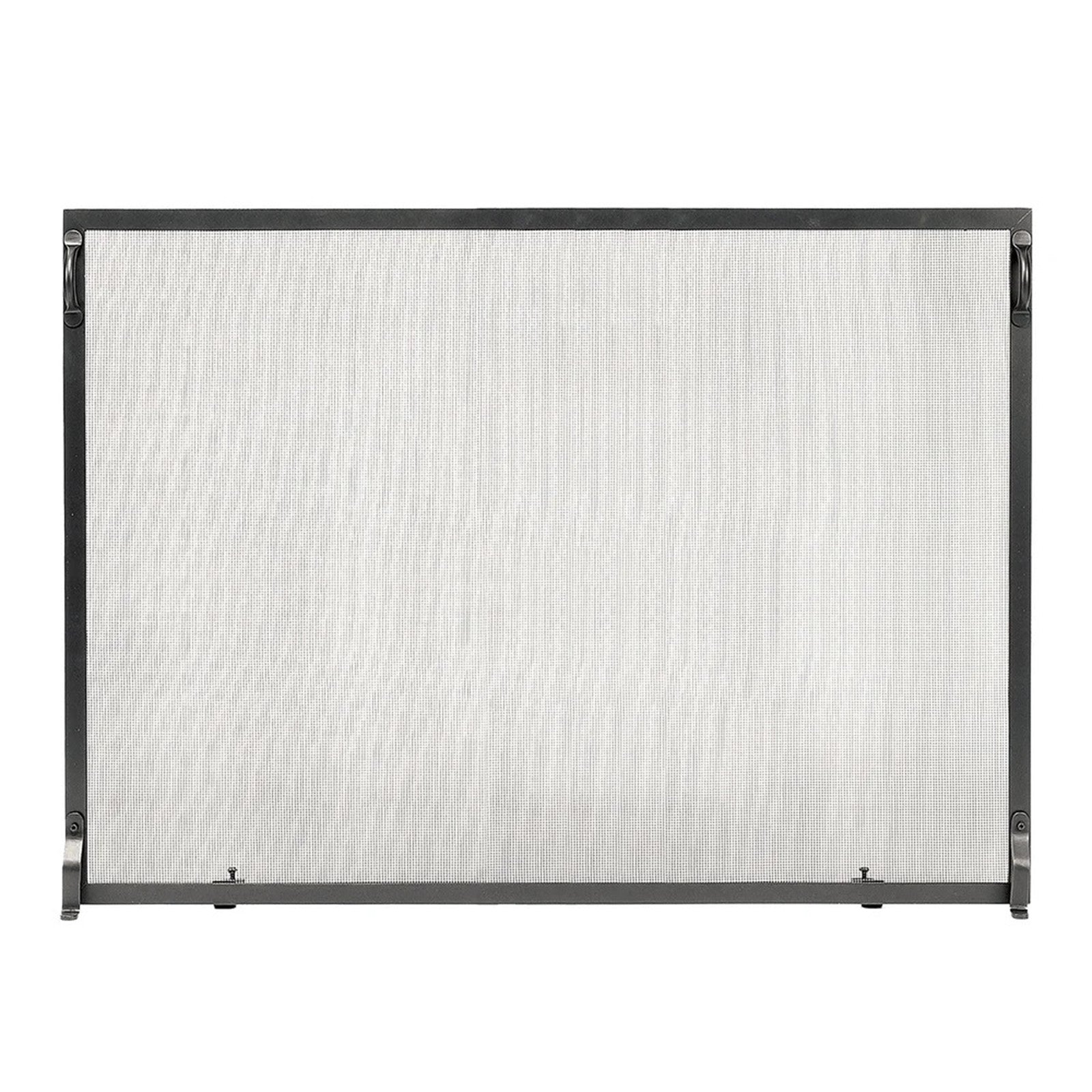 Minuteman International Colonial 50in x 36in Fireplace Screen | Graphite Wrought Iron Flat Screen | Living Room & Indoor-Outdoor | Model SS-5036