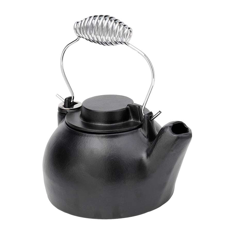 Minuteman International 2.5 Quart Cast Iron Humidifying Kettle | Blue/Black Porcelain Enamel | Living Room & Bedroom Humidifier | Model T-16-BB