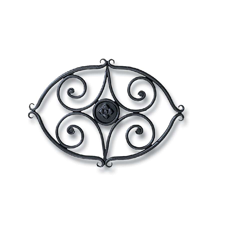 Minuteman International Wrought Iron Trivet Scroll | Black Powder Coat Wrought Iron | Kitchen Stove & Countertop Protector | Model TWI-02