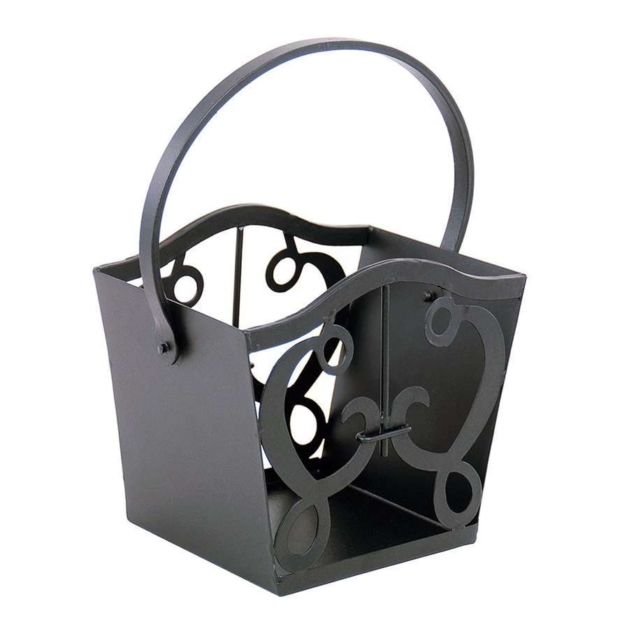 Minuteman International Cypher Fatwood Caddy | Colonial Wrought Iron Graphite Finish | Fireplace & Hearth Fire Starter | Model VFWC21-01